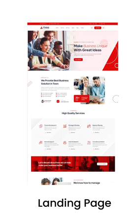 Landing Page design services