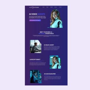 AI Chatbot Services website design