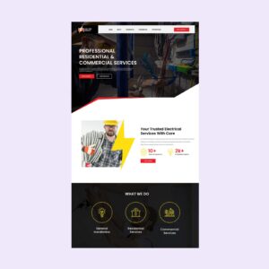 Electrician Services Website Design