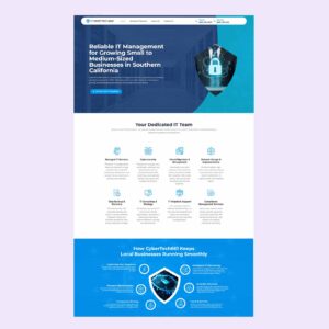 Cyber Tech It Services wordpress website design