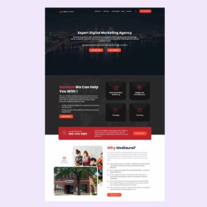 Digital Marketing agency website design for Mediaura