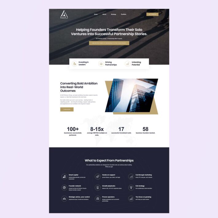Business Consulting Agency Website Design
