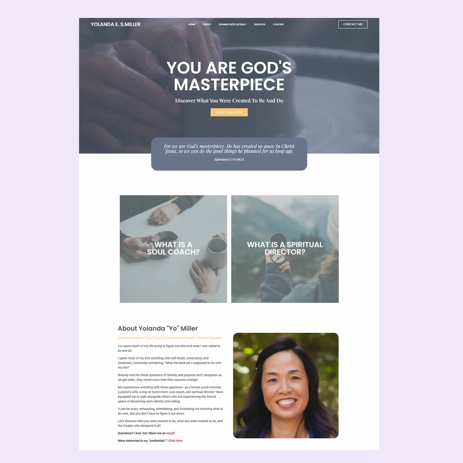 Coaching website design portfolio