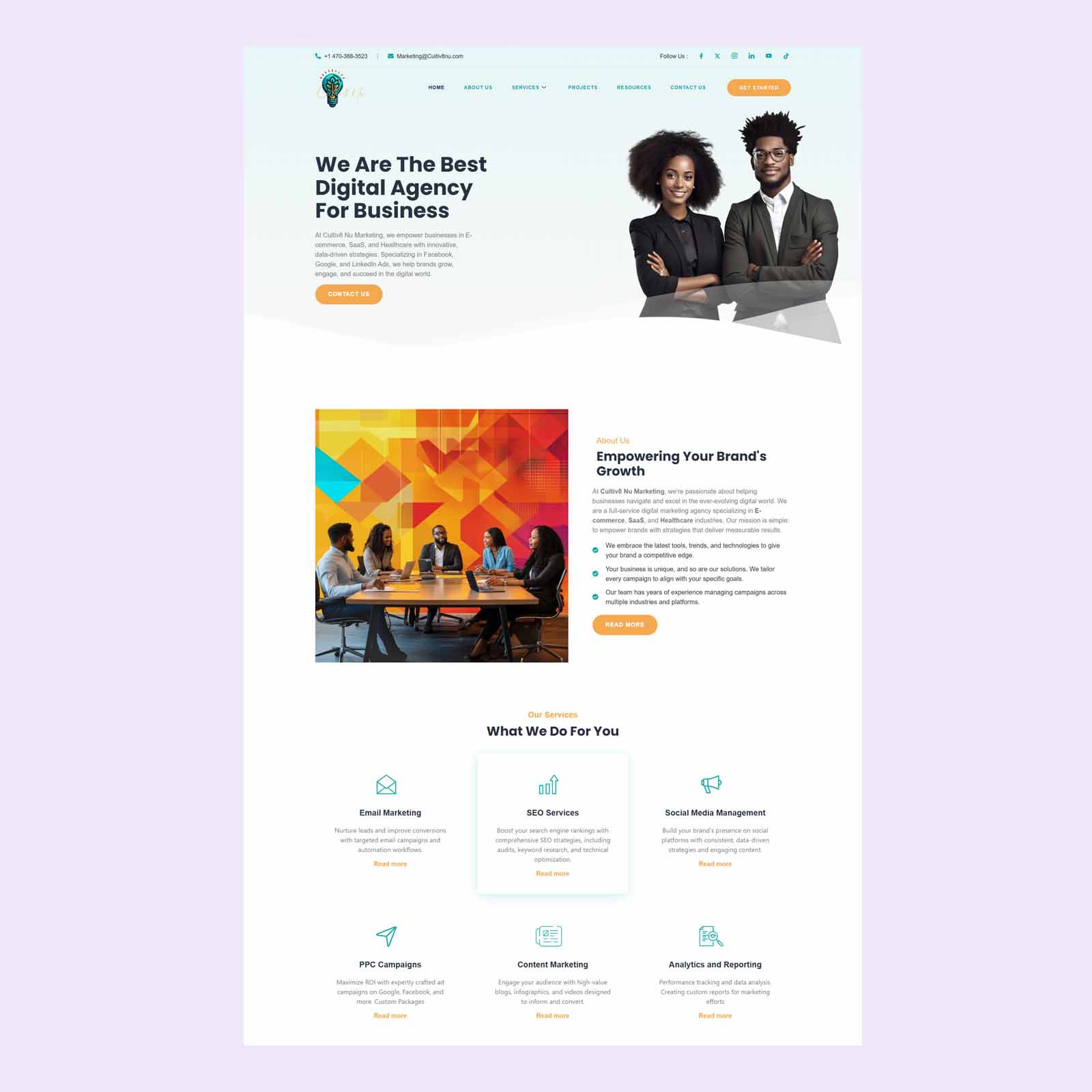 Digital Agency Website Design