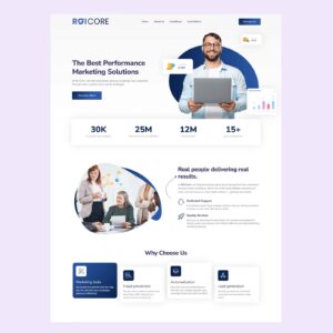 Marketing agency website design