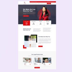 Personal Injury Lawyer Wordpress Design