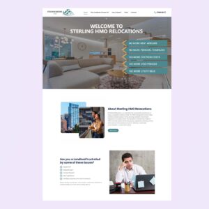 Property Management Website Design for Sterling HMO Relocations