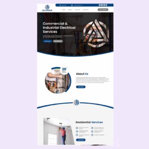electrical services website design porrtfolio