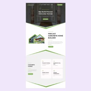 Concrete Home Builder Website Design