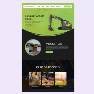 Excavator & Earthmoving Service Website Design