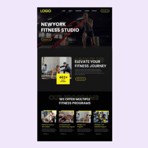 GYM Fitness Website for Newyork Fitness Studio