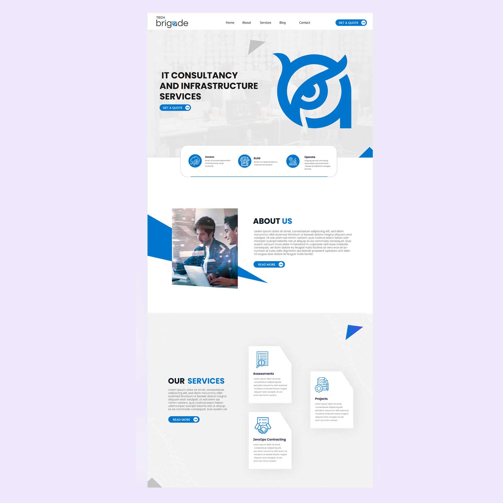 IT Consulting company website design