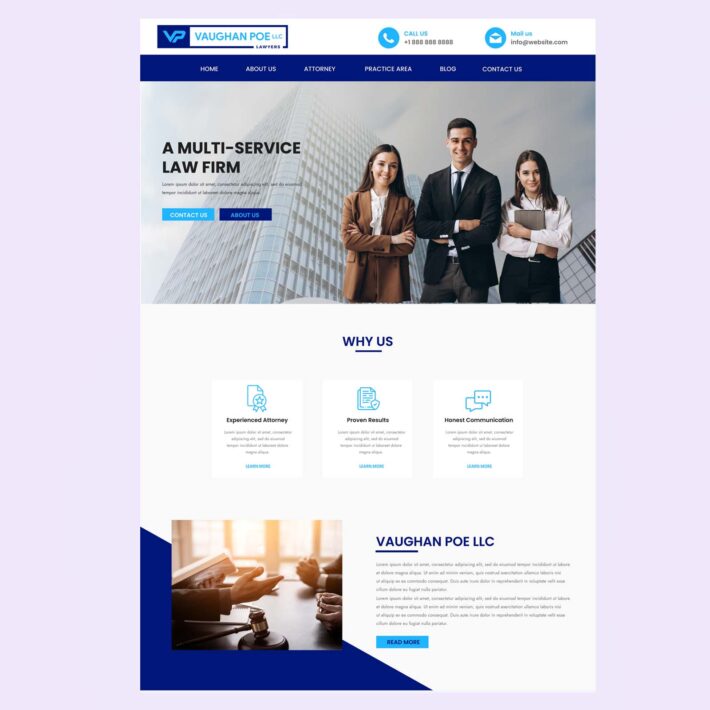 Lawyer website design services