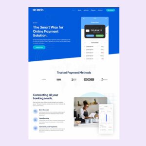 Payment App Landing Page Design