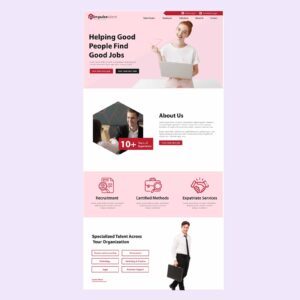 Recruitment Agency website design